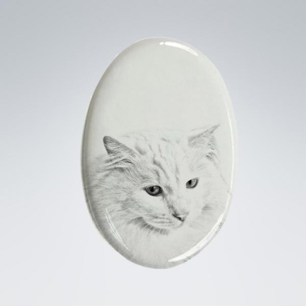 Keramikplatte mit Fotogravur Katzen